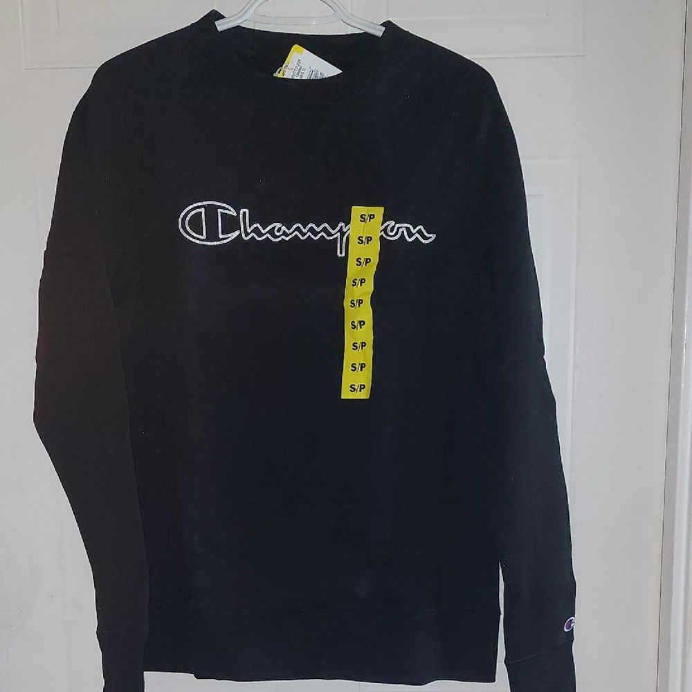 Champion Men's Black Crewneck Sweater